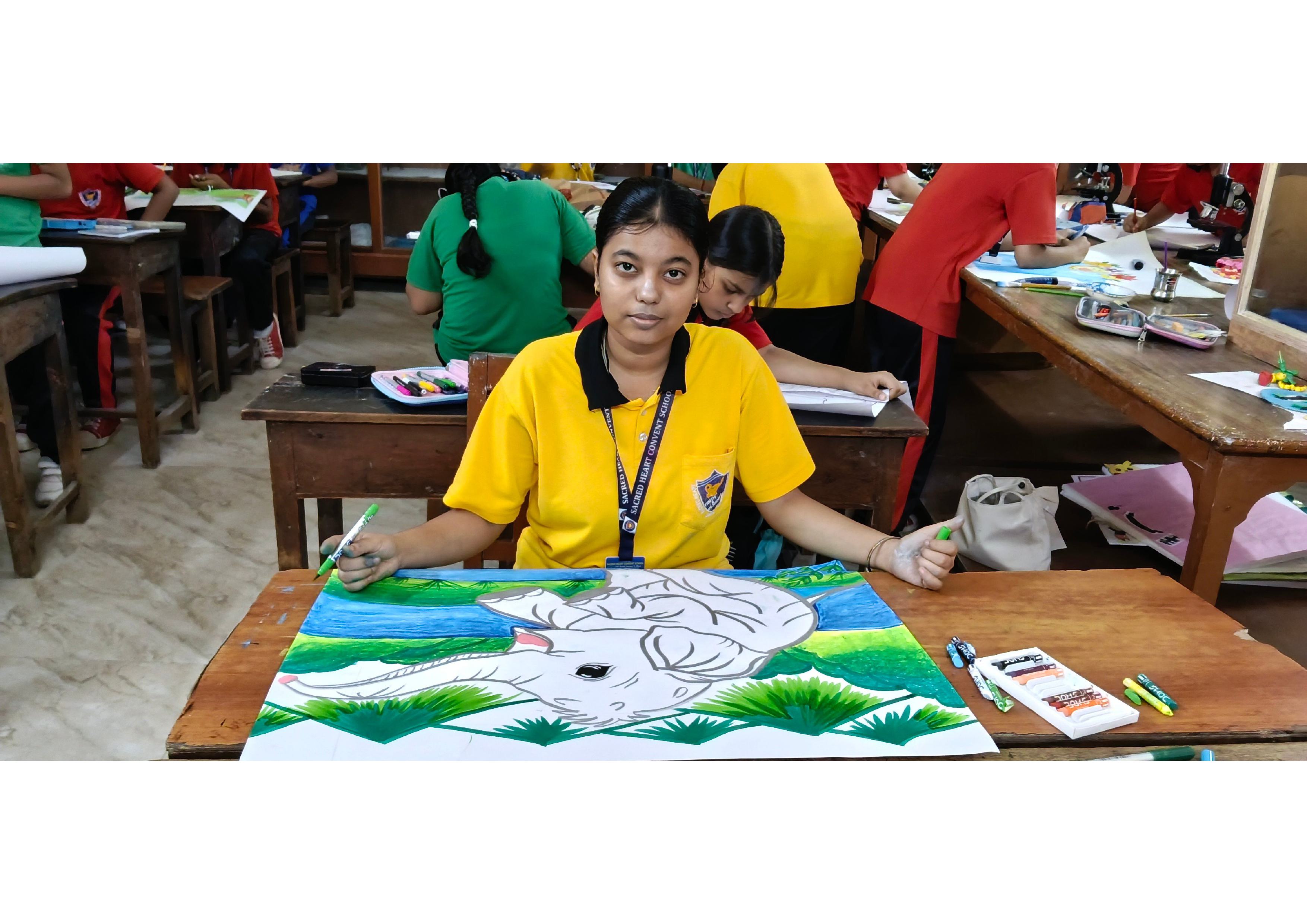 WORLD ELEPHANT DAY (DRAWING COMPETITION)