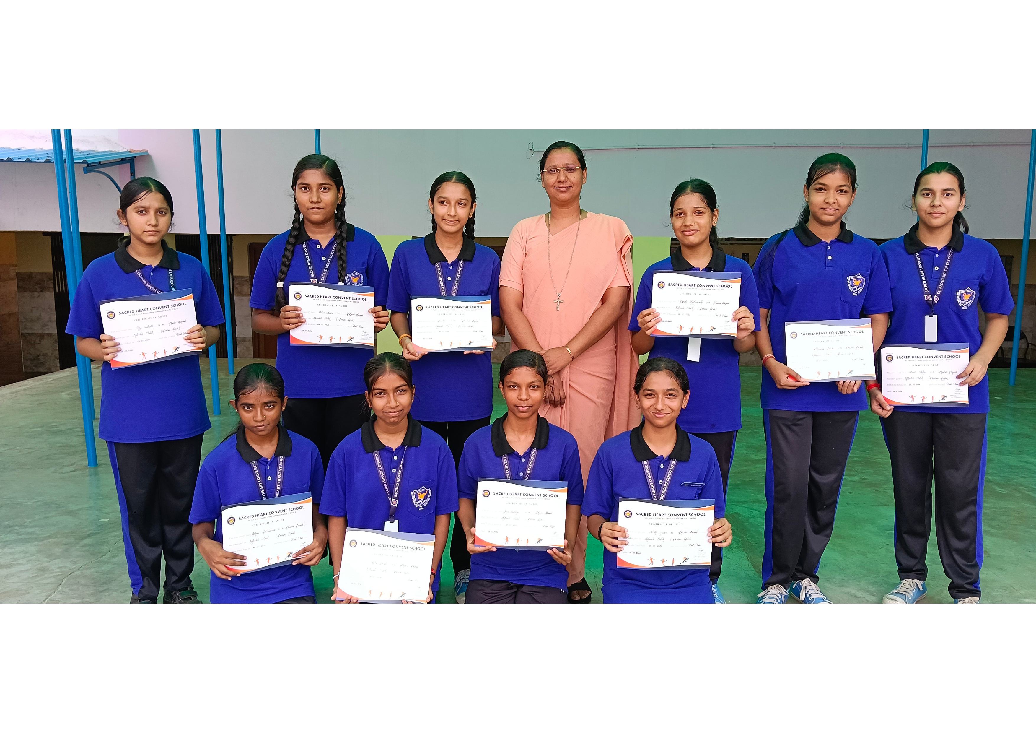 CERTIFICATE DISTRIBUTION (BEST PERFORMERS IN THE SPORTS ACTIVITIES) 2025-2026