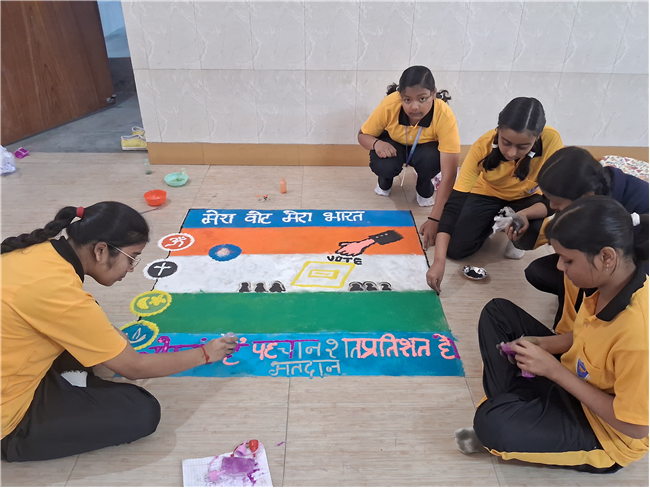 RANGOLI AND SINGING COMPETITION ON THE OCASSION OF U.P. TOURISM DAY/U.P. FOUNDATION DAY